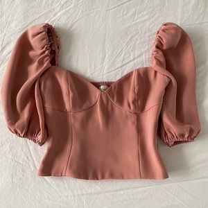 aritzia wilfred novella short sleeve blouse